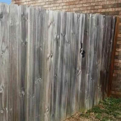 Before Fence Cleaning North Canton Ohio